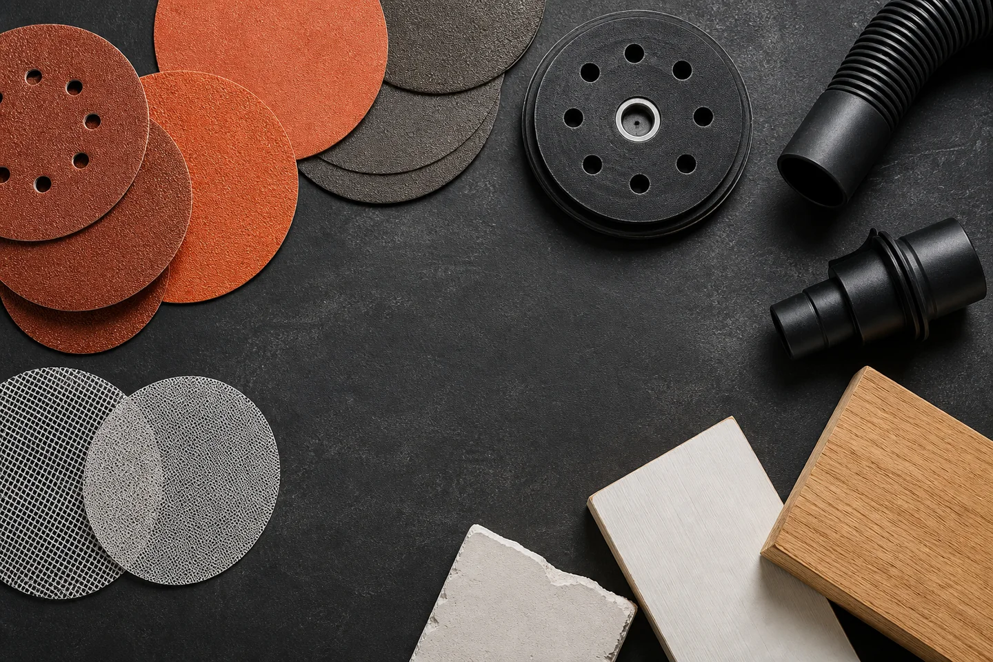 Disques abrasifs et système d’aspiration pour le ponçage